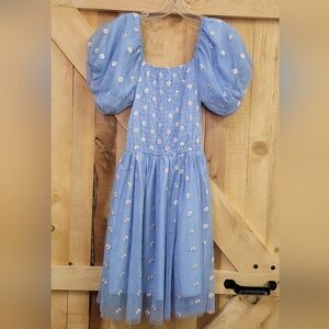 Blue Tulle Daisy Dress ~ O/S